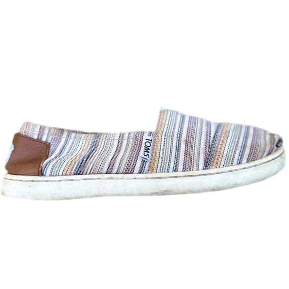 Toms Girls Slip On Shoes Size 2 - Picture 4 of 7